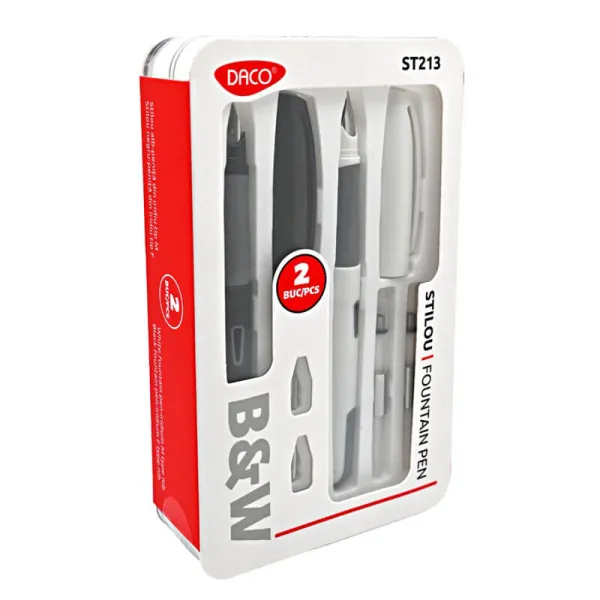 Stilouri Daco Black White, set 2 bucati ST213-1-IMG-slider