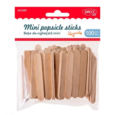 Accesorii craft - bete de inghetata scurte natur Daco AD489-img