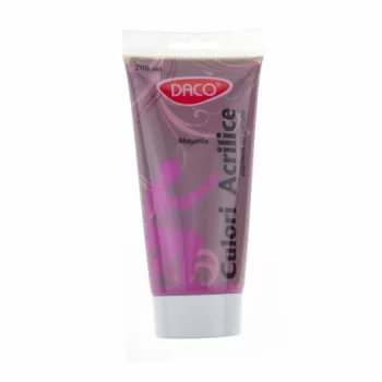 Culori acrilice 200 ml - Roz Magenta - Daco CU3200M-1