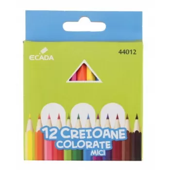 Creioane colorate 12 culori mici ECADA-1