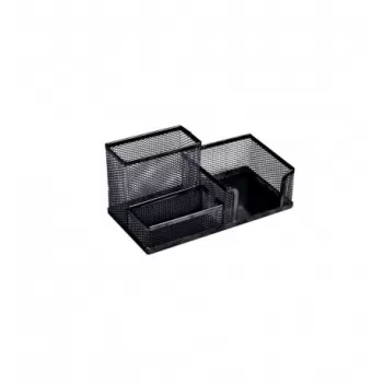 Suport birou 3 compartimente negru ECADA-1
