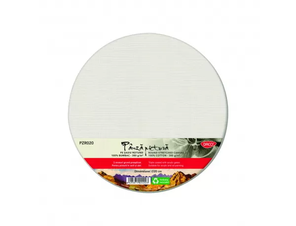 Pânză pictură pe şasiu rotund 20CM DACO-1-IMG-slider