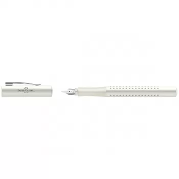 Stilou Faber-Castell grip 2010 alb cocos, penita B-2