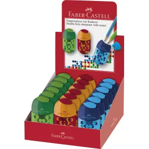 Ascutitoare cu radiera two tone cul asortate Faber-Castell-1-IMG-nav