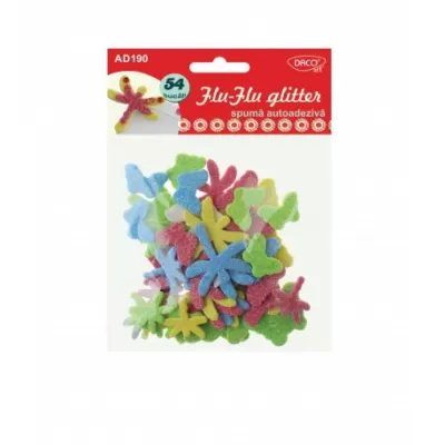 Accesorii craft - AD190 Flu-Flu glitter spumă autoadezivă DACO-img