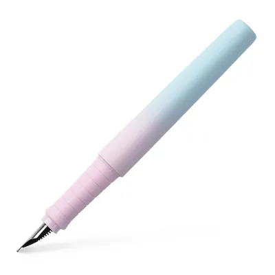 Stilou Faber-Castell Poly Pen, bleu-roz pastel, penita M-img