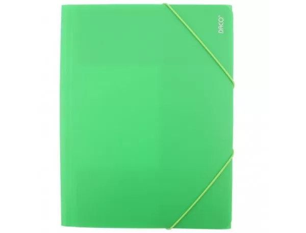 Mapa plastic cu elastic verde deschis Daco MP250VD-1-IMG-slider