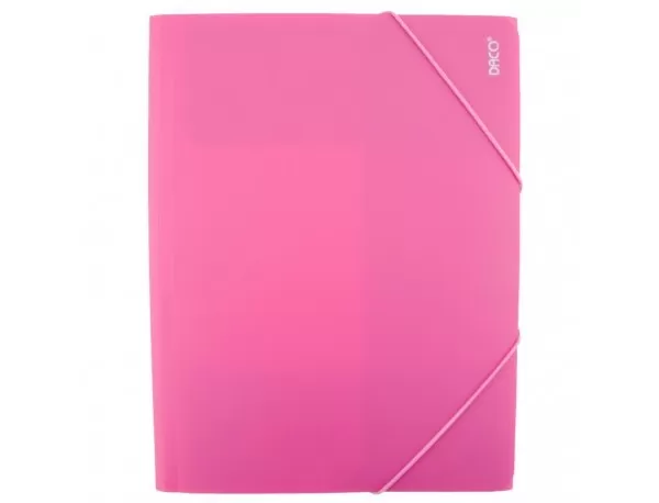 Mapa plastic cu elastic roz Daco MP250RZ-1-IMG-slider