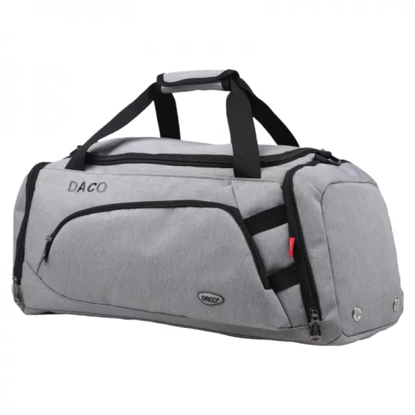 Geanta voiaj mica, 4 fermoare, gri, 52 cm Daco GL195-2-IMG-slider