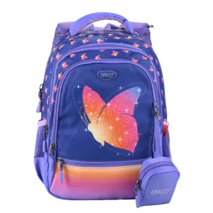 Ghiozdan clasa 0 fete, imprimeu Fluturas, 38 cm Daco GH3021-1-IMG-nav