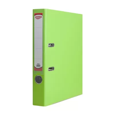 Biblioraft plastifiat verde deschis, 75 mm, Daco-img
