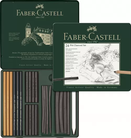8-Set-pitt-monochrome-carbune-24-buc-Faber~Castell