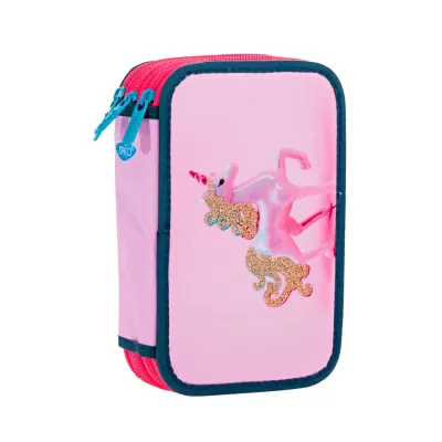 Penar 3 compartimente fete, neechipat, imprimeu unicorn Daco PE3013-img
