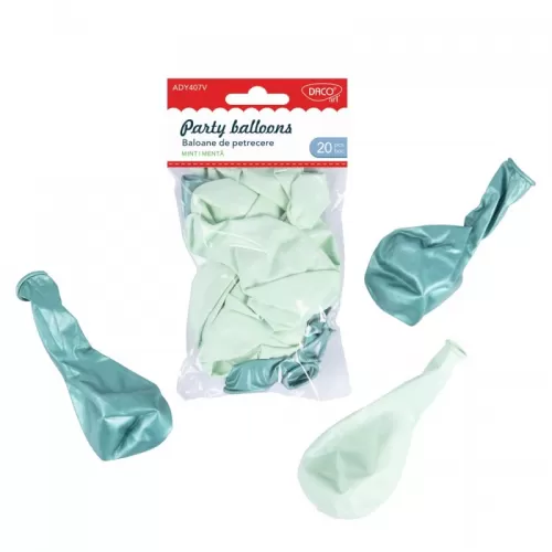 21-Accesorii-craft-–-baloane-latex-verde-menta-AD407V-“Baloane-de-petrecere”-DACO