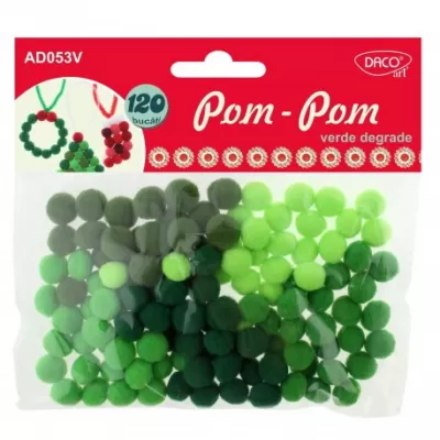 Accesorii craft - AD053 Pom Pom Verde degrade-img