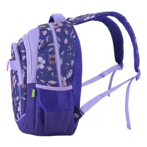 Ghiozdan scoala mov, clasele 5-8, imprimeu floral Ecada 61441-2-IMG-nav