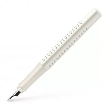 Stilou cu grip 2010 alb cocos, penita M Faber-Castell-2