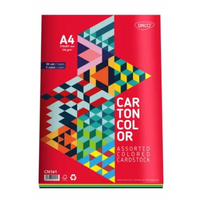 Carton color A4  30 coli 5 cul. DACO 160G/mp-img