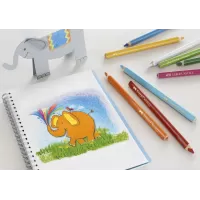 Creioane colorate triunghiulare jumbo 12 culori Faber-Castell-2-IMG-slider-mobile