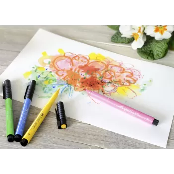 Cutie 12 culori pitt artist pen nuante pastel Faber-Castell-3