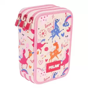 Penar fete echipat, 3 compartimente, unicorni Milan-1-IMG-nav