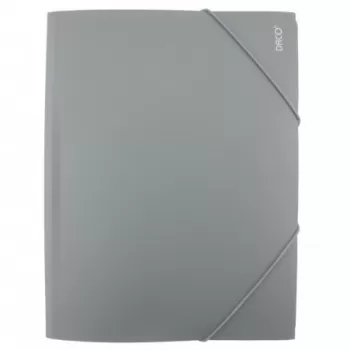 Mapa plastic cu elastic gri Daco MP250GR-1