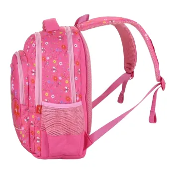 Ghiozdan fete clasele 1-4 , roz floral, 41 cm Daco GH4016RZ-2