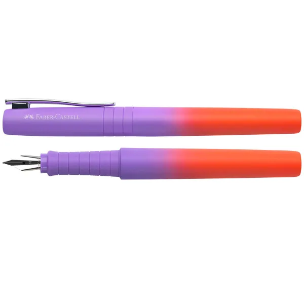 Stilou Faber-Castell Poly Pen,  mov-portocaliu, penita M-2-IMG-slider