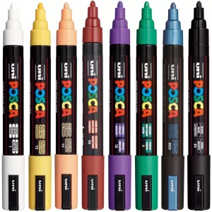 Markere Posca set 8 culori, varf mediu 1.8-2.5 mm, PC-5M-1-IMG-nav