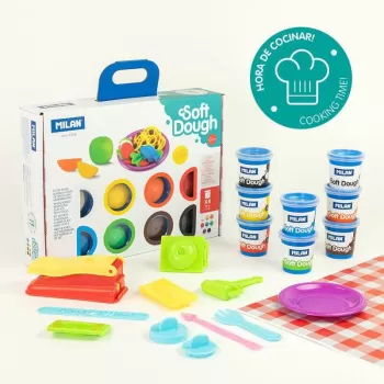 Plastilina 8 culori x 59 gr, plus forme Cooking Time Milan-4