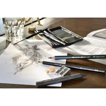 Set pitt monochrome grafit 11 buc Faber-Castell-3