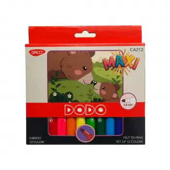 Carioci Daco MAXI, 12 culori Dodo CA212-1