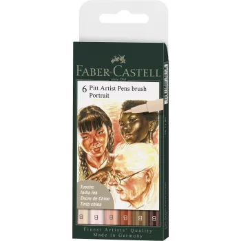Pitt artist pen set 6 buc portret Faber-Castell-1