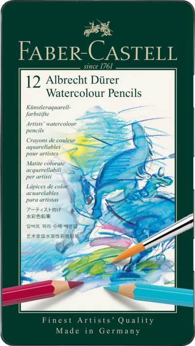 Creioane colorate acuarela 12 culori a. Durer Faber-Castell-img
