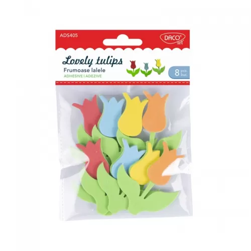 22-Accesorii-craft-–-lalele-din-spuma-autoadeziva-AD405-“Frumoase-lalele”-DACO