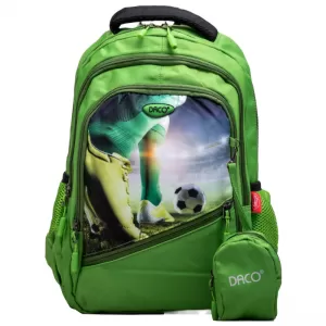 Ghiozdan scolar baieti, imprimeu fotbal, clasa pregatitoare, 38 cm Daco GH379-1-IMG-nav