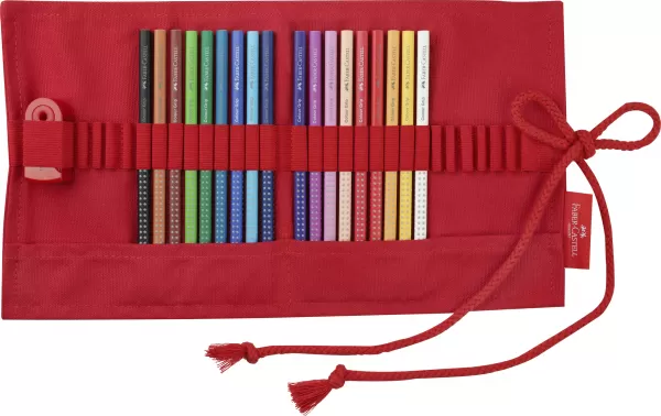 Creioane colorate Faber-Castell, 18 culori Grip cu ascutitoare Sleeve in rollup-2-IMG-slider