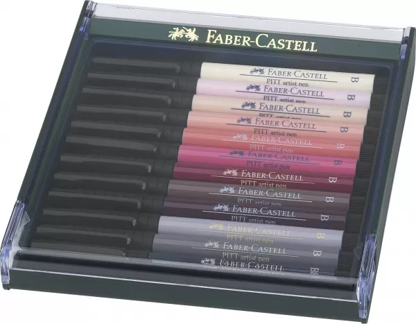 Cutie 12 culori pitt artist pen tonurile pielii Faber-Castell-1-IMG-slider