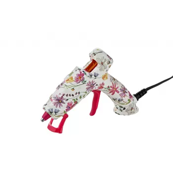 Pistol de lipit cu silicon 20W, printat flori Daco PS020F-3