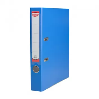 Biblioraft plastifiat albastru mediu, 75 mm, Daco-1