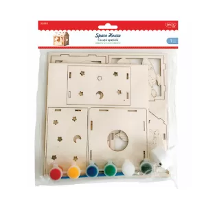 Set creativ copii - casuta spatiala, lemn Daco SC095-3-IMG-nav