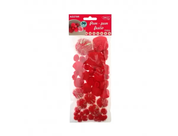 Accesorii craft - Pom-pom roşu Festiv DACO AD279R-1-IMG-slider