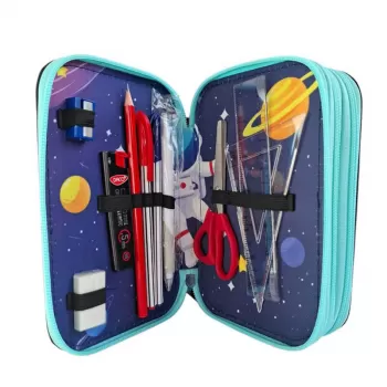 Penar 3 compartimente baieti, echipat 46 piese, astronaut Daco PE3045E-4
