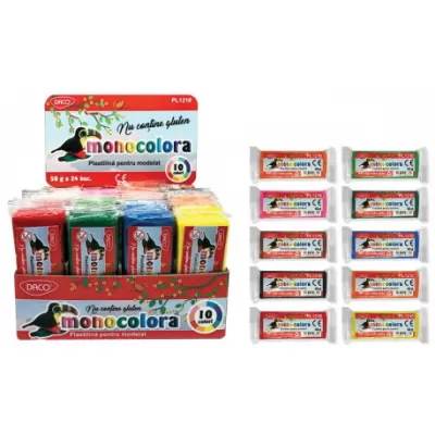 Plastilina 50G MonocoloraDACO PL1210-img