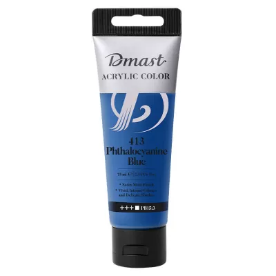 Culori acrilice profesionale, 75 ml, albastru ftalocianin Dmast by Pebeo-img