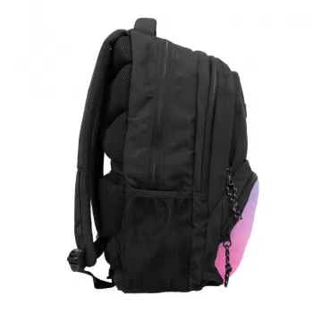 Ghiozdan scoalar negru, Sunset, 4 fermoare, 46.5 cm Milan -4