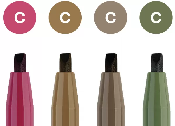 Pitt artist pen caligrafic set 4 buc color Faber-Castell-2-IMG-slider