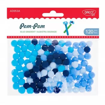 Accesorii craft - Pom Pom albastru degrade AD053A-1