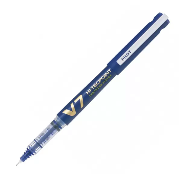 Roller cu cerneala albastra, Pilot V7 Hi-Tecpoint, 0.7 mm, reincarcabil -1-IMG-slider