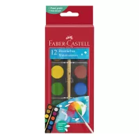 Acuarele 12 culori tip pastila 24 mm, pensula inclusa Faber-Castell-2-IMG-slider-mobile
